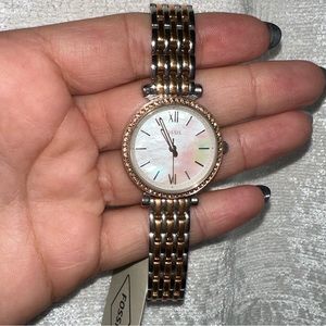 Fossil Three-Hand Two-Tone Stainless Steel Watch